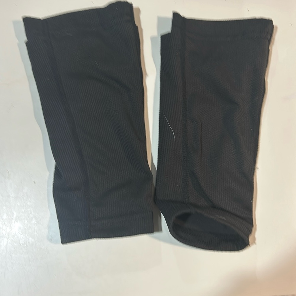 CM Youth Teenager Shin Guard Sleeves, 1 Pair, Black Color,